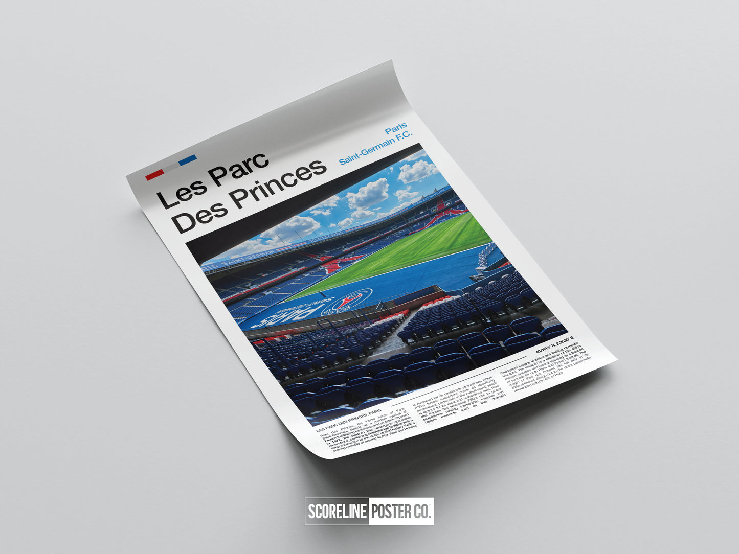PSG Les Parc Des Princes Stadium Poster