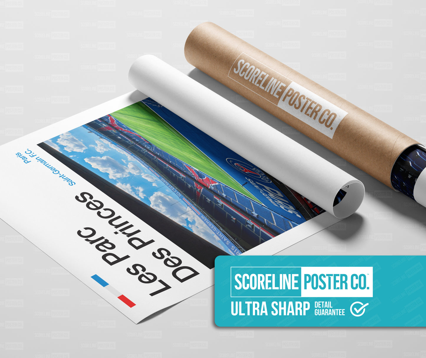 PSG Les Parc Des Princes Stadium Poster
