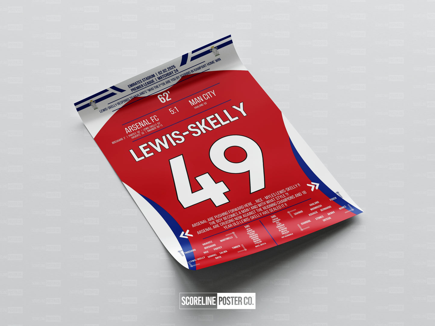 Myles Lewis-Skelly Shirt Poster