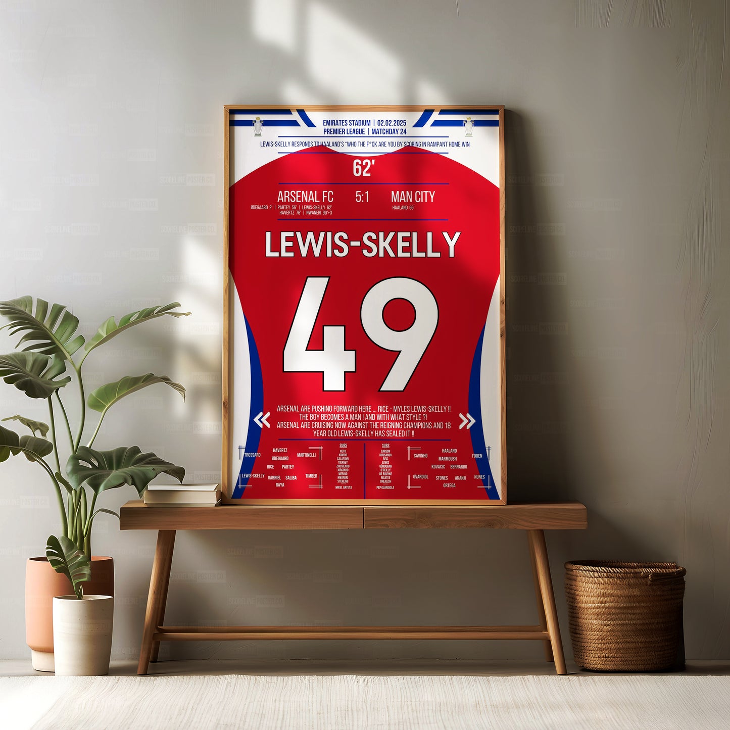 Myles Lewis-Skelly Shirt Poster