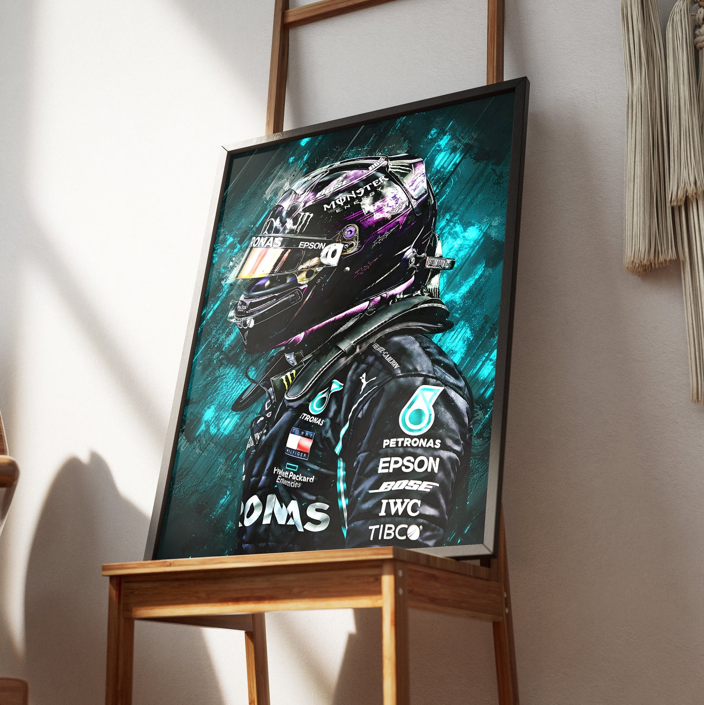 Lewis Hamilton Mercedes F1 Poster