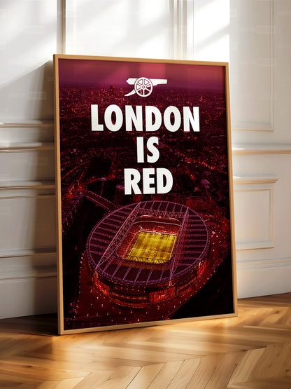 Arsenal 'London Is Red' Poster