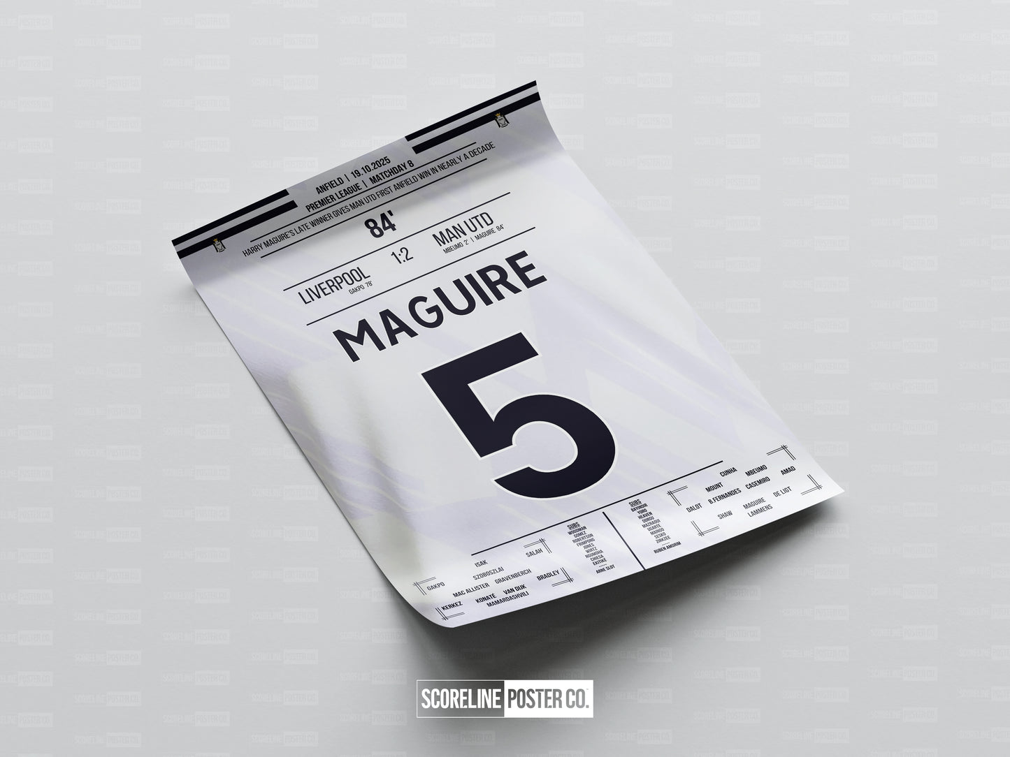 Harry Maguire Shirt Poster