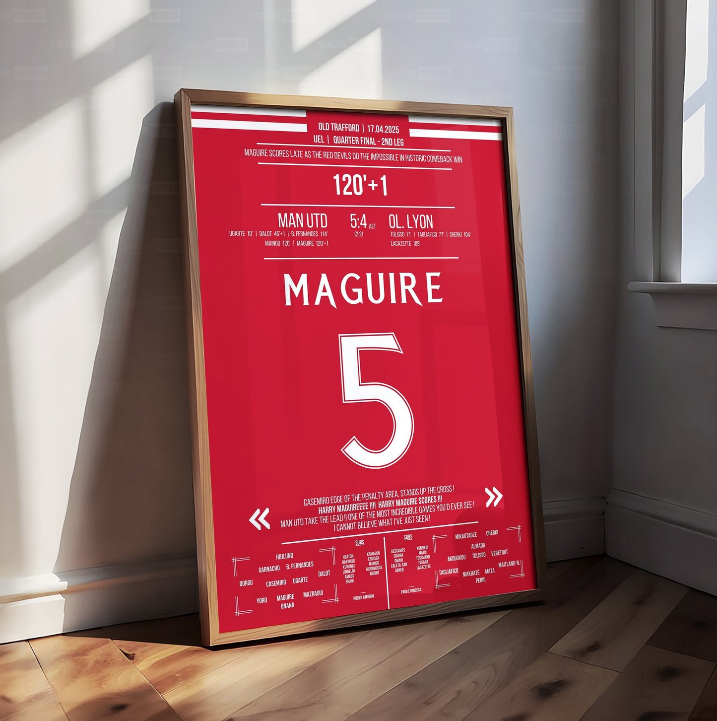 Harry Maguire Shirt Poster