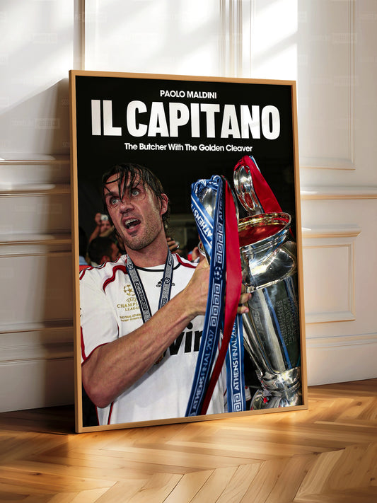 Paolo Maldini 'Il Capitano' Poster