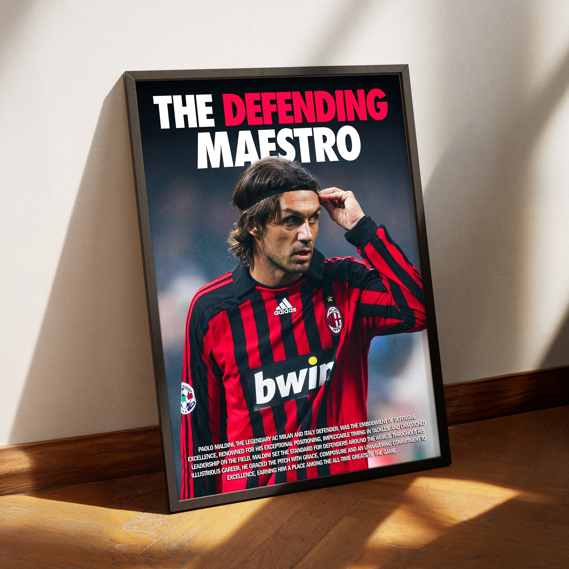 Paolo Maldini 'Defending Maestro' Poster