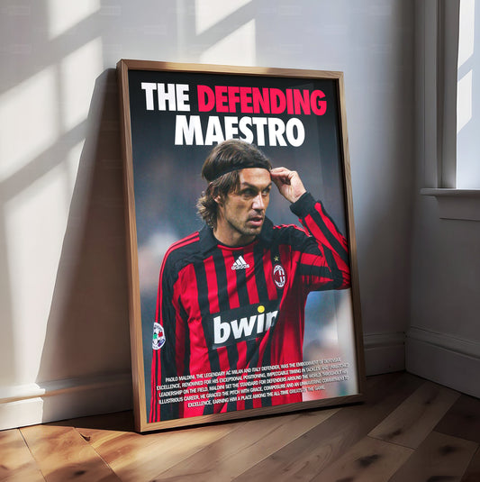 Paolo Maldini 'Defending Maestro' Poster