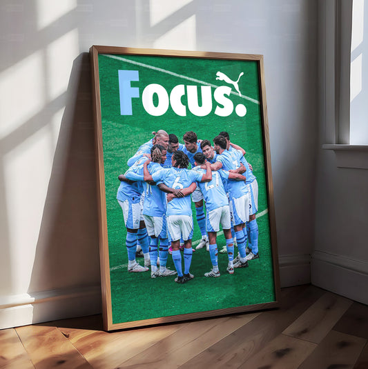 Manchester City 'Focus' Poster