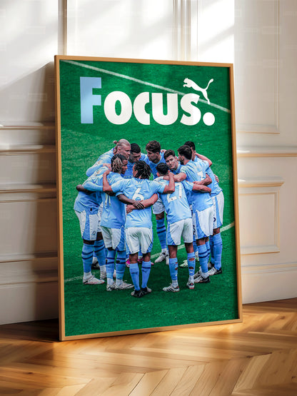 Manchester City 'Focus' Poster