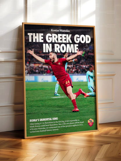 Kostas Manolas 'Greek God' Poster