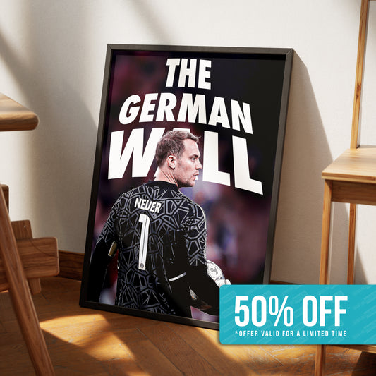Manuel Neuer 'The German Wall' Poster