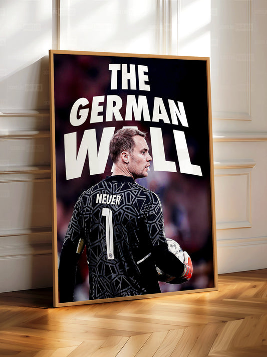 Manuel Neuer 'The German Wall' Poster