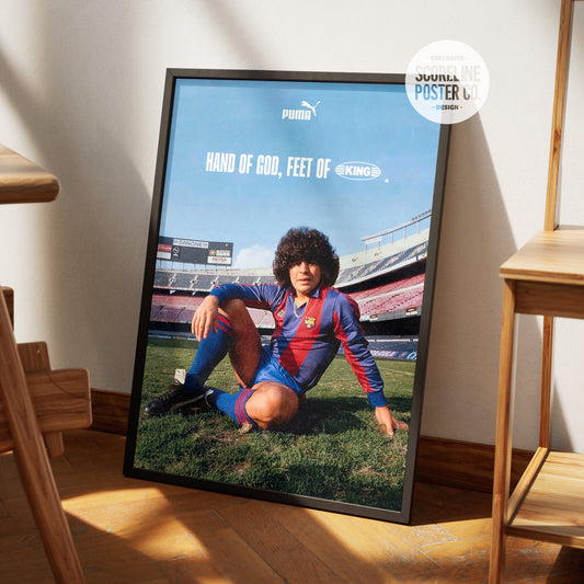Diego Maradona 'King' Poster