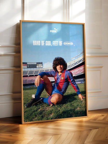 Diego Maradona 'King' Poster