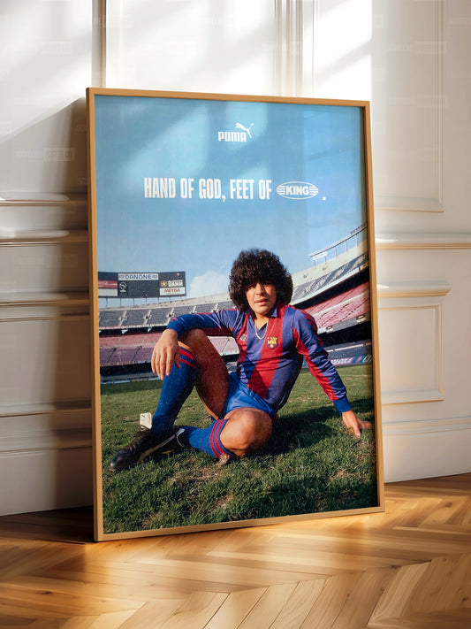 Diego Maradona 'King' Poster