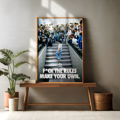 Diego Maradona 'F* The Rules' Poster