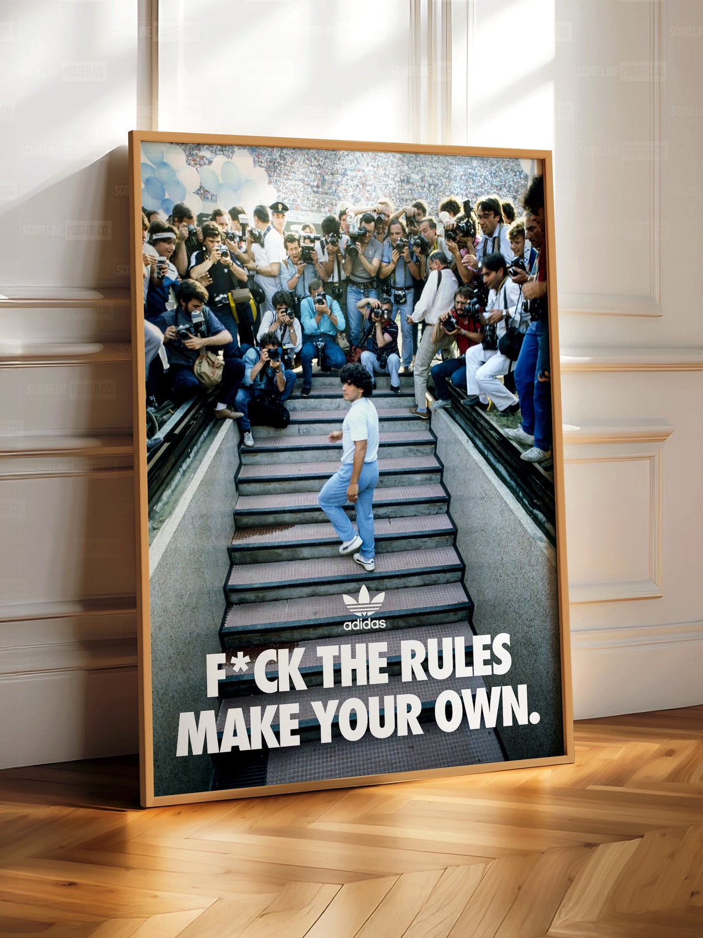 Diego Maradona 'F* The Rules' Poster