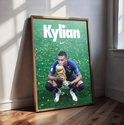 Kylian Mbappe 'World Cup' Poster