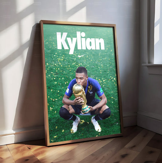 Kylian Mbappe 'World Cup' Poster