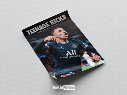 Kylian Mbappe 'Teenage Kicks' Poster