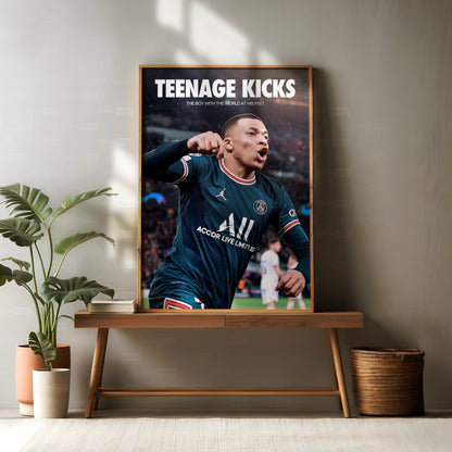 Kylian Mbappe 'Teenage Kicks' Poster