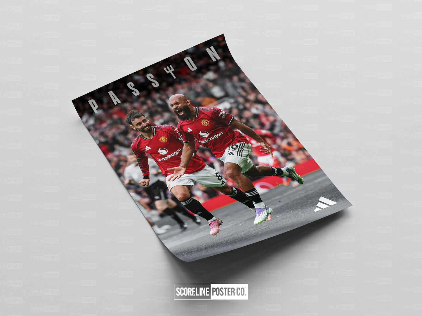 Bruno Fernanes & Bryan Mbeumo 'Passion' Poster