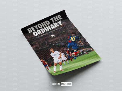 Lionel Messi 'Beyond The Ordinary' Poster