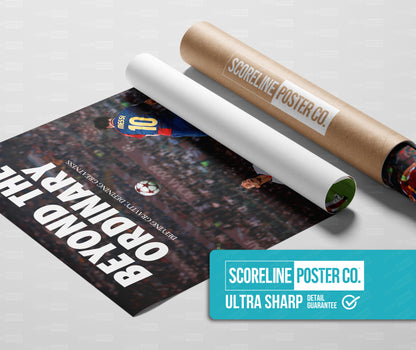 Lionel Messi 'Beyond The Ordinary' Poster