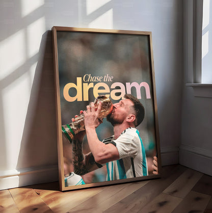 Lionel Messi 'Chase The Dream' Poster
