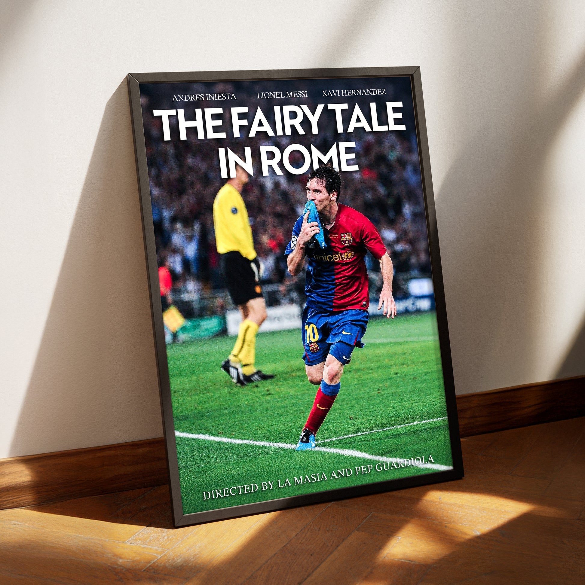 Lionel Messi 'Fairy Tale In Rome' Poster