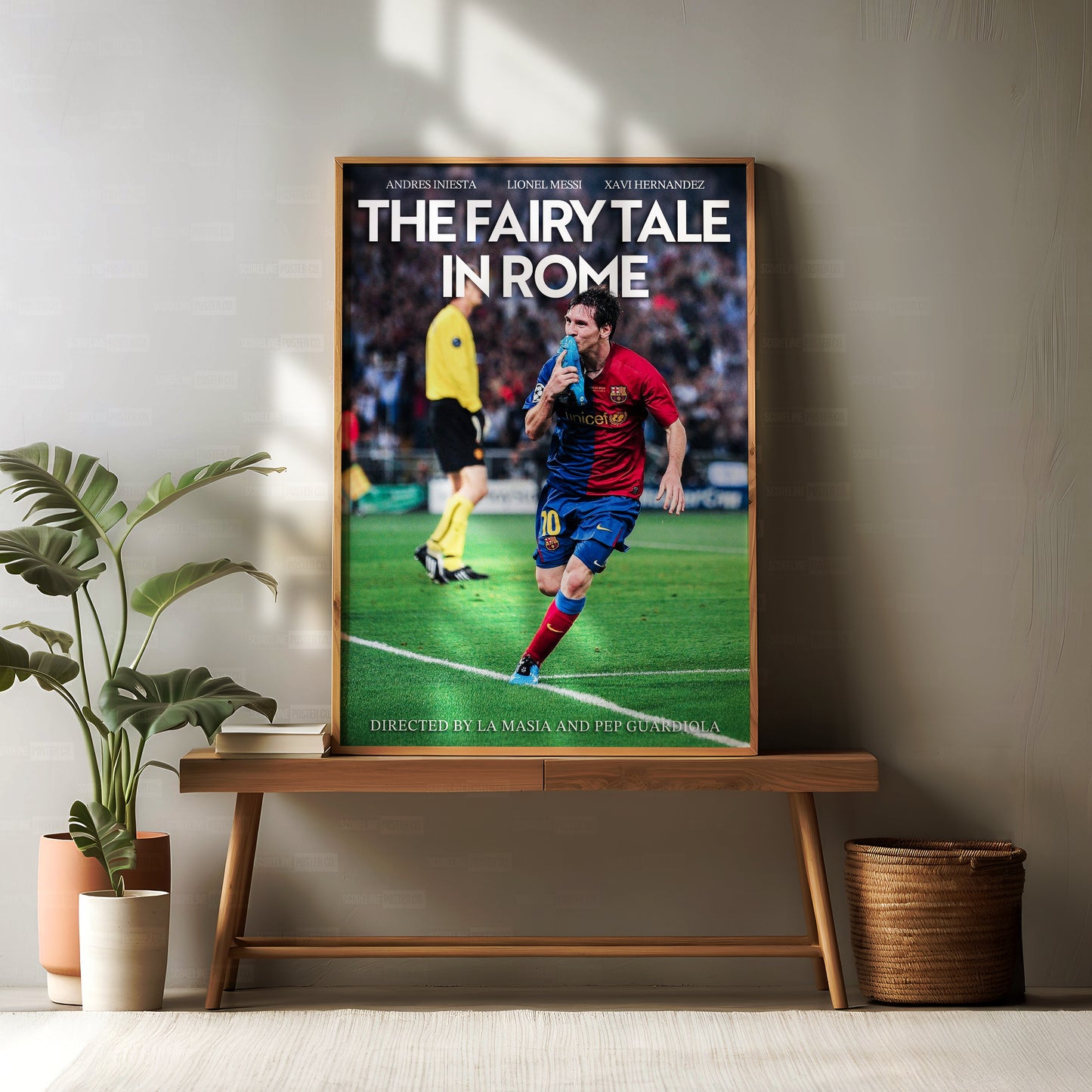 Lionel Messi 'Fairy Tale In Rome' Poster
