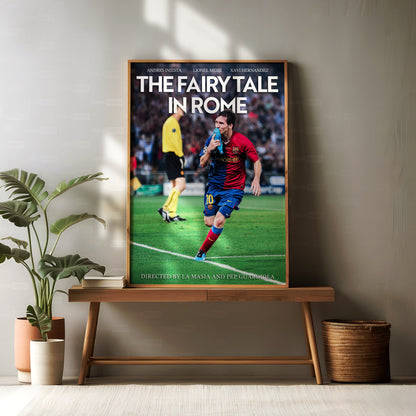 Lionel Messi 'Fairy Tale In Rome' Poster