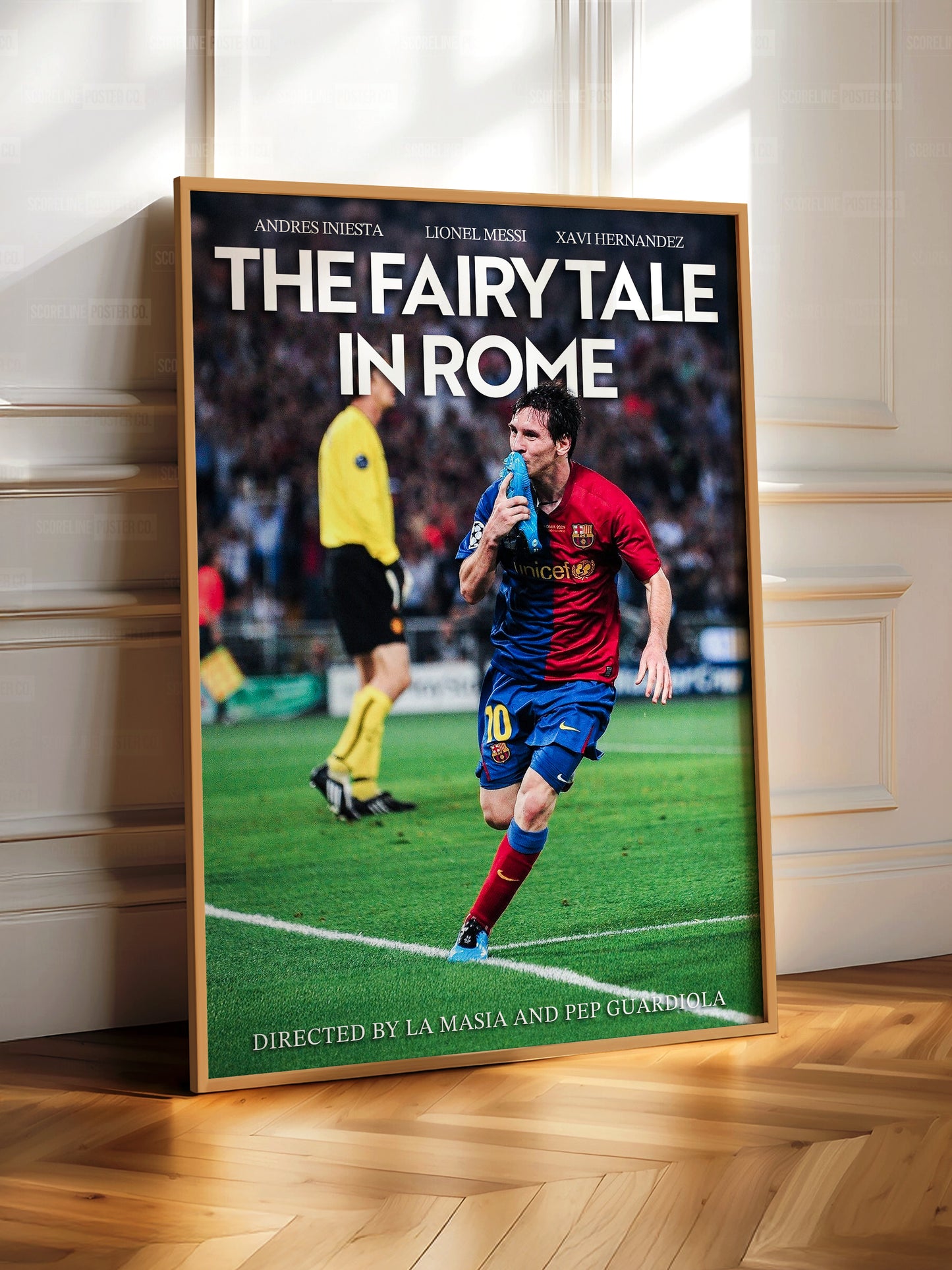 Lionel Messi 'Fairy Tale In Rome' Poster