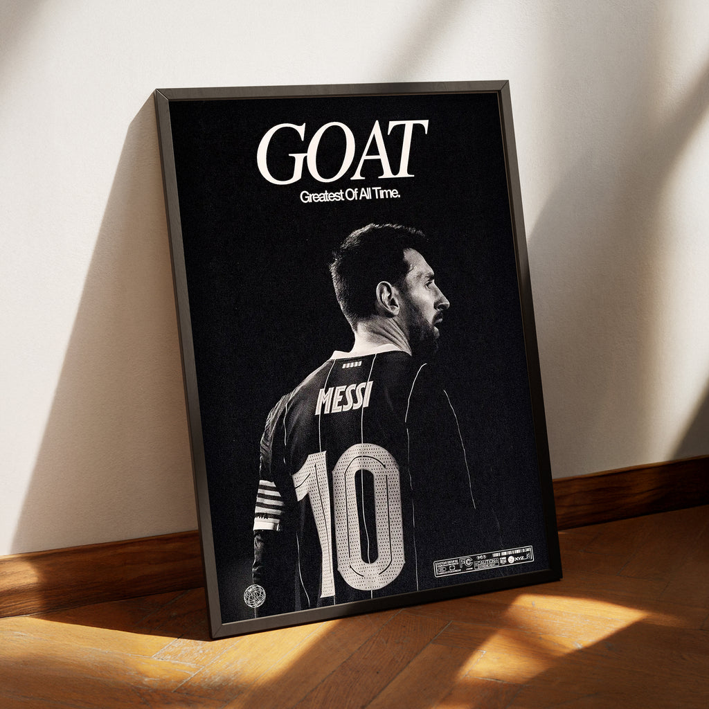 Lionel Messi 'GOAT' Poster