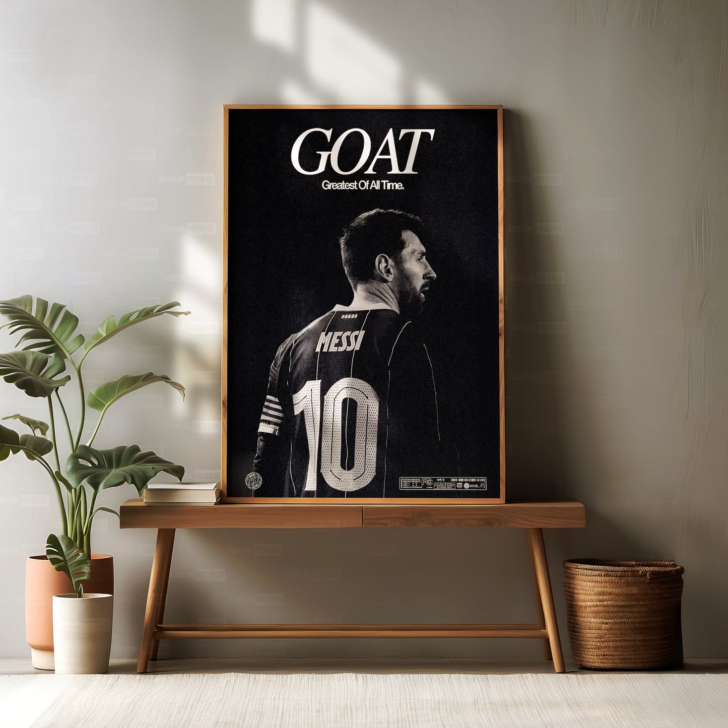 Lionel Messi 'GOAT' Poster