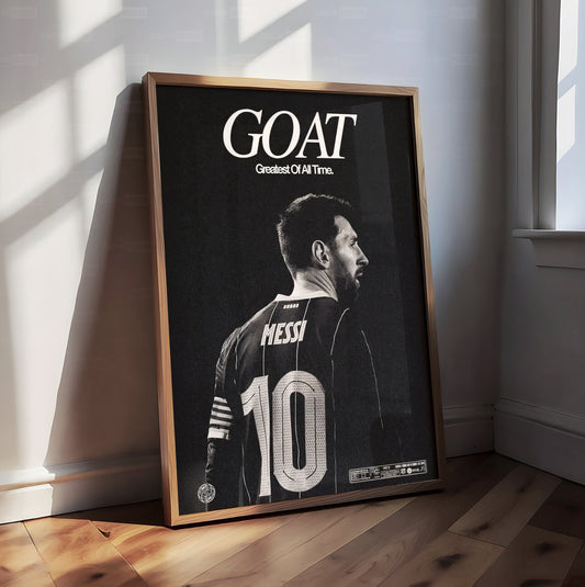 Lionel Messi 'GOAT' Poster
