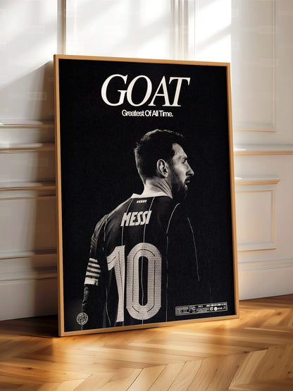 Lionel Messi 'GOAT' Poster