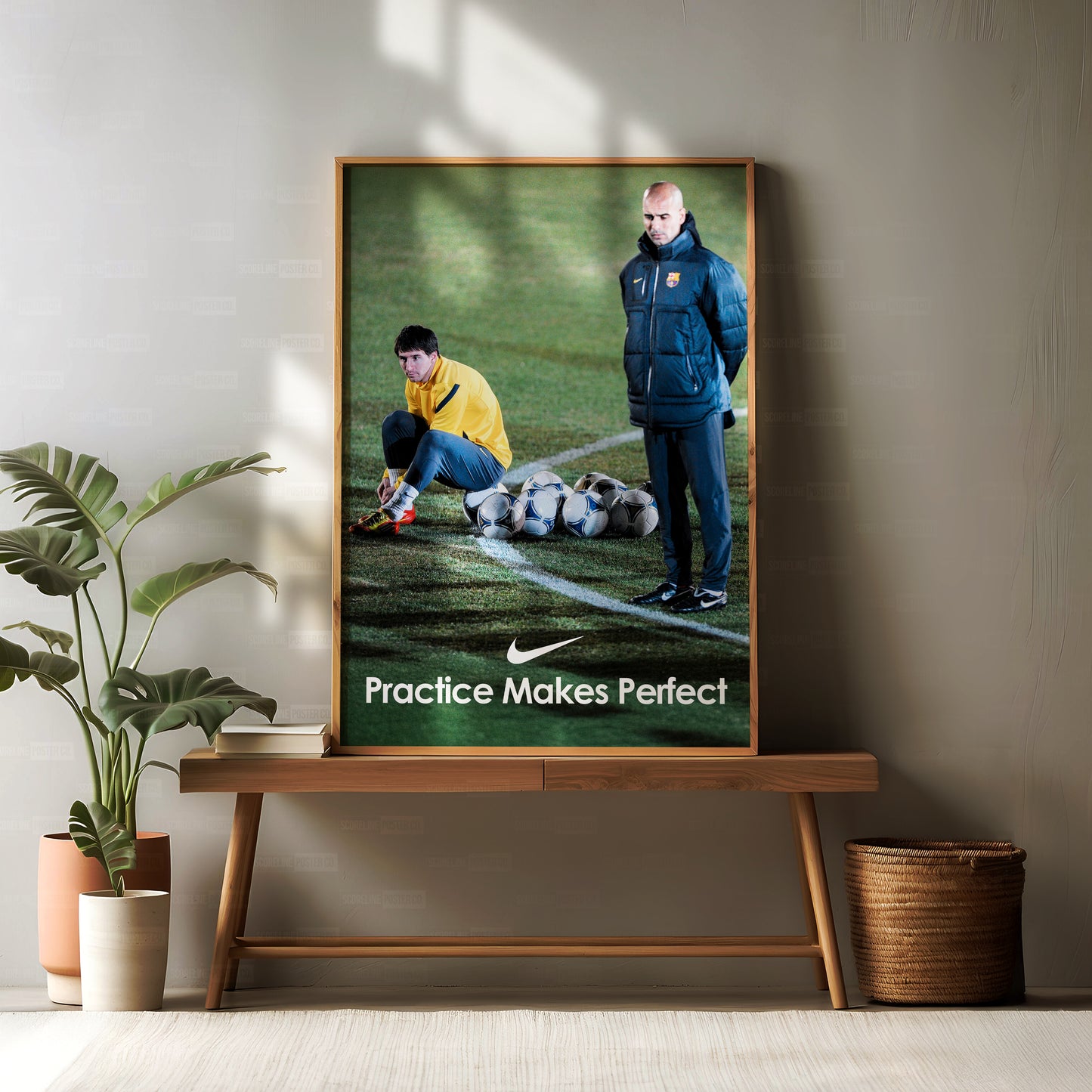Messi & Guardiola 'Practice Makes Perfect' Poster