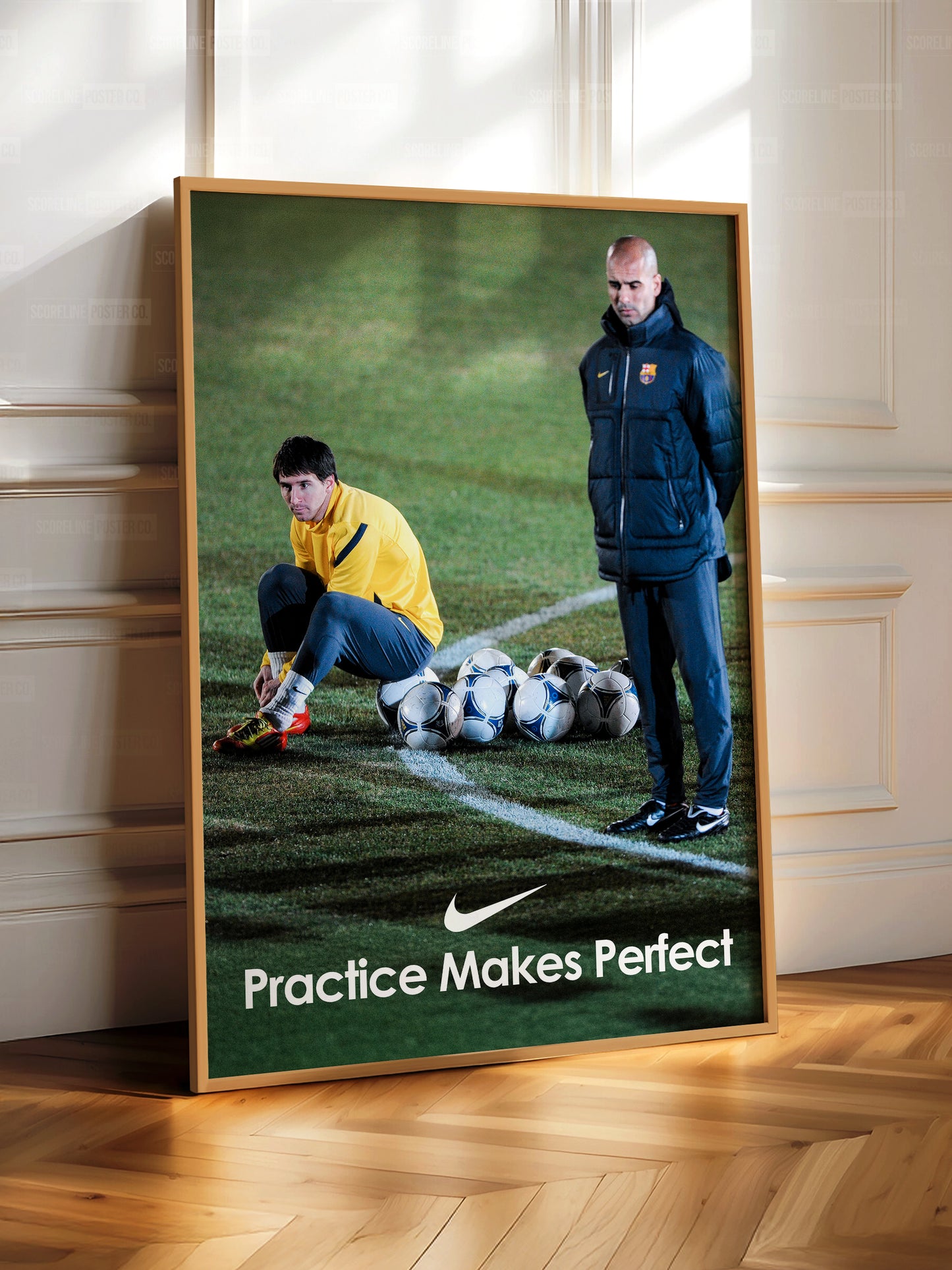 Messi & Guardiola 'Practice Makes Perfect' Poster