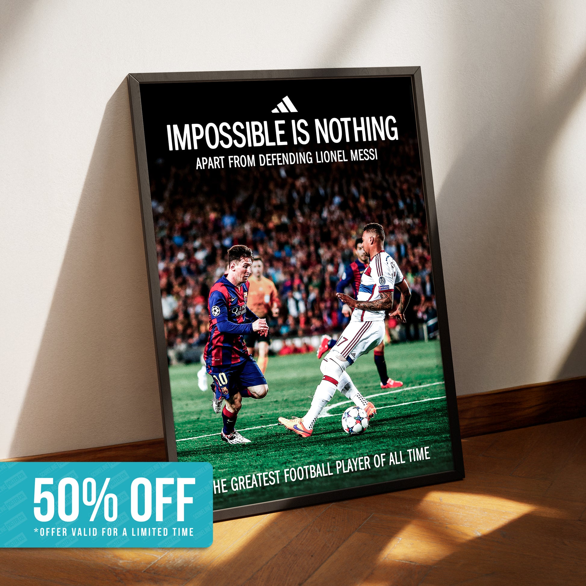 Lionel Messi 'Impossible Is Nothing' Poster