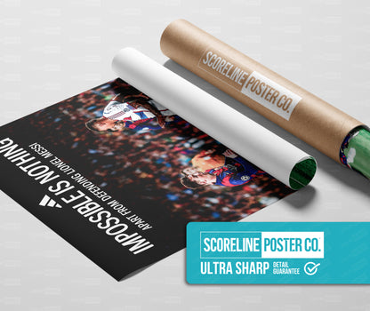 Lionel Messi 'Impossible Is Nothing' Poster