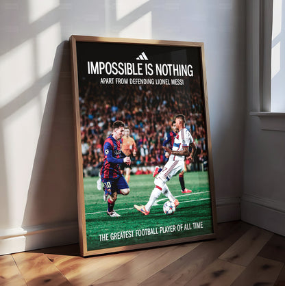 Lionel Messi 'Impossible Is Nothing' Poster