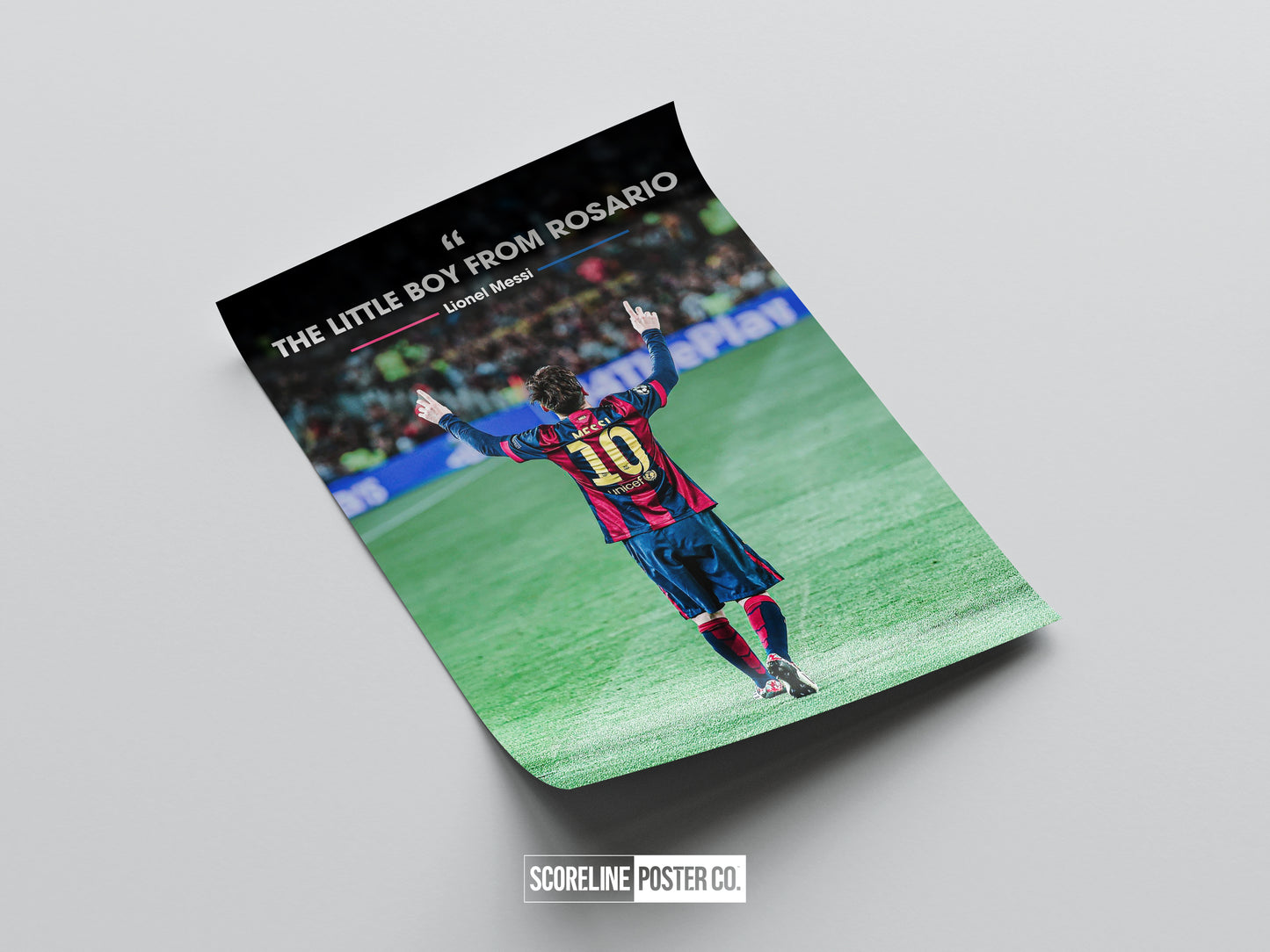 Lionel Messi 'The Little Boy From Rosario' Poster