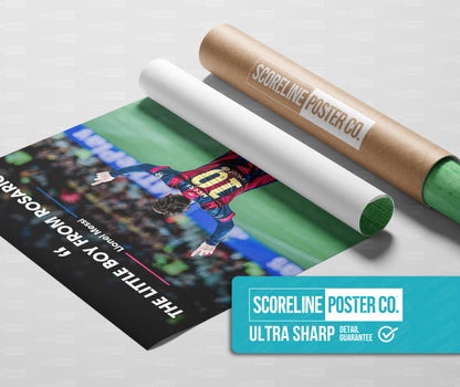 Lionel Messi 'The Little Boy From Rosario' Poster