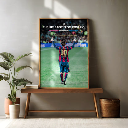 Lionel Messi 'The Little Boy From Rosario' Poster