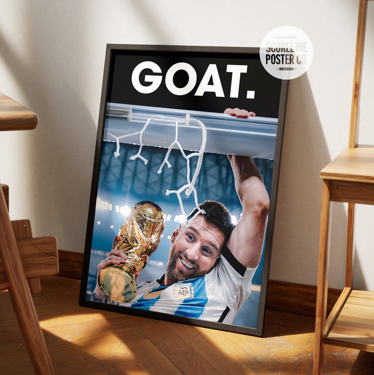 Lionel Messi 'GOAT' Poster