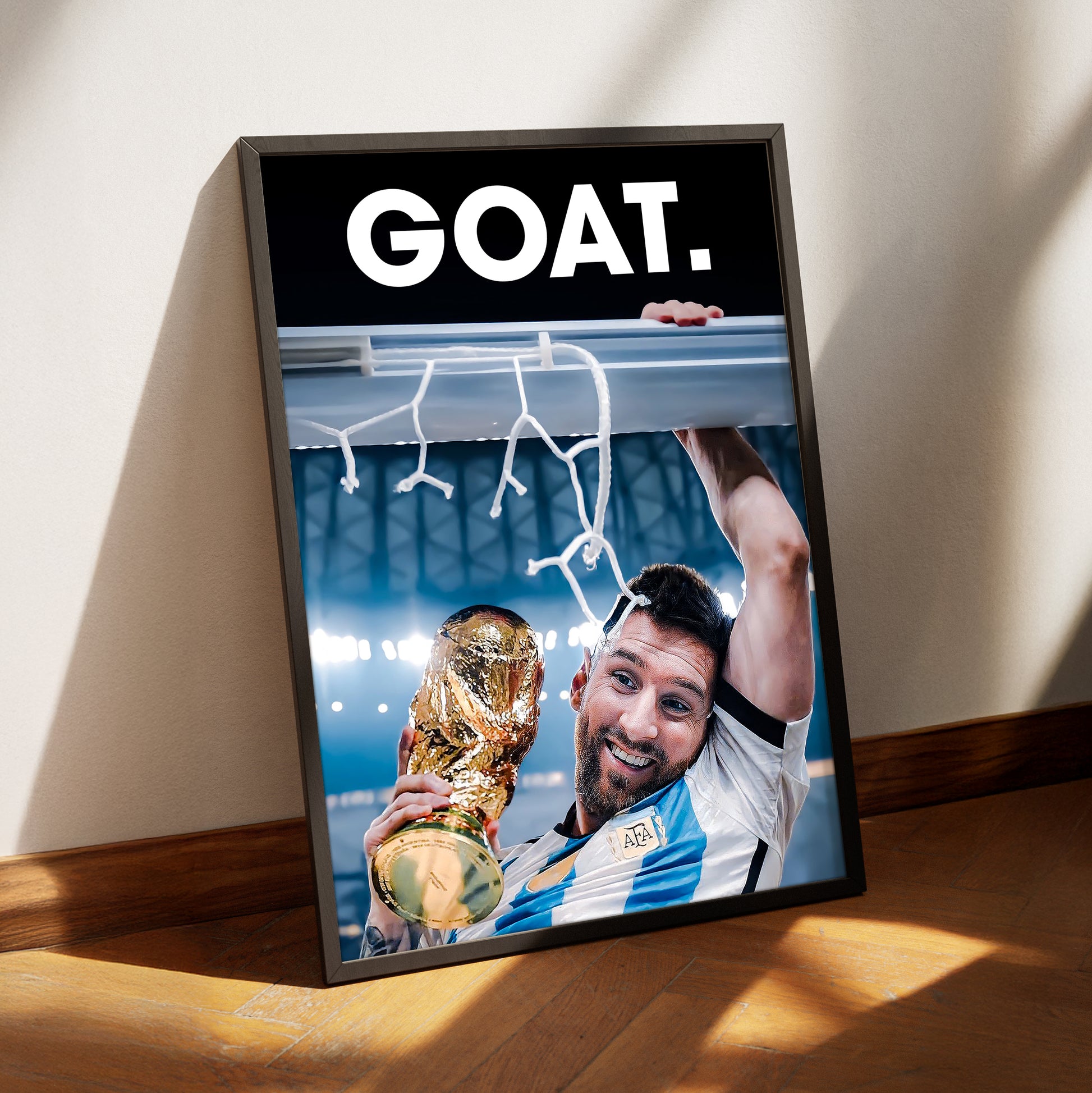 Lionel Messi 'GOAT' Poster