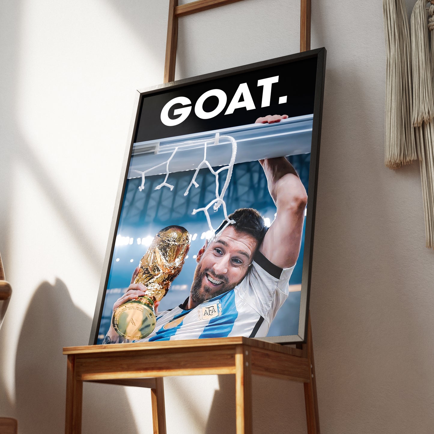 Lionel Messi 'GOAT' Poster