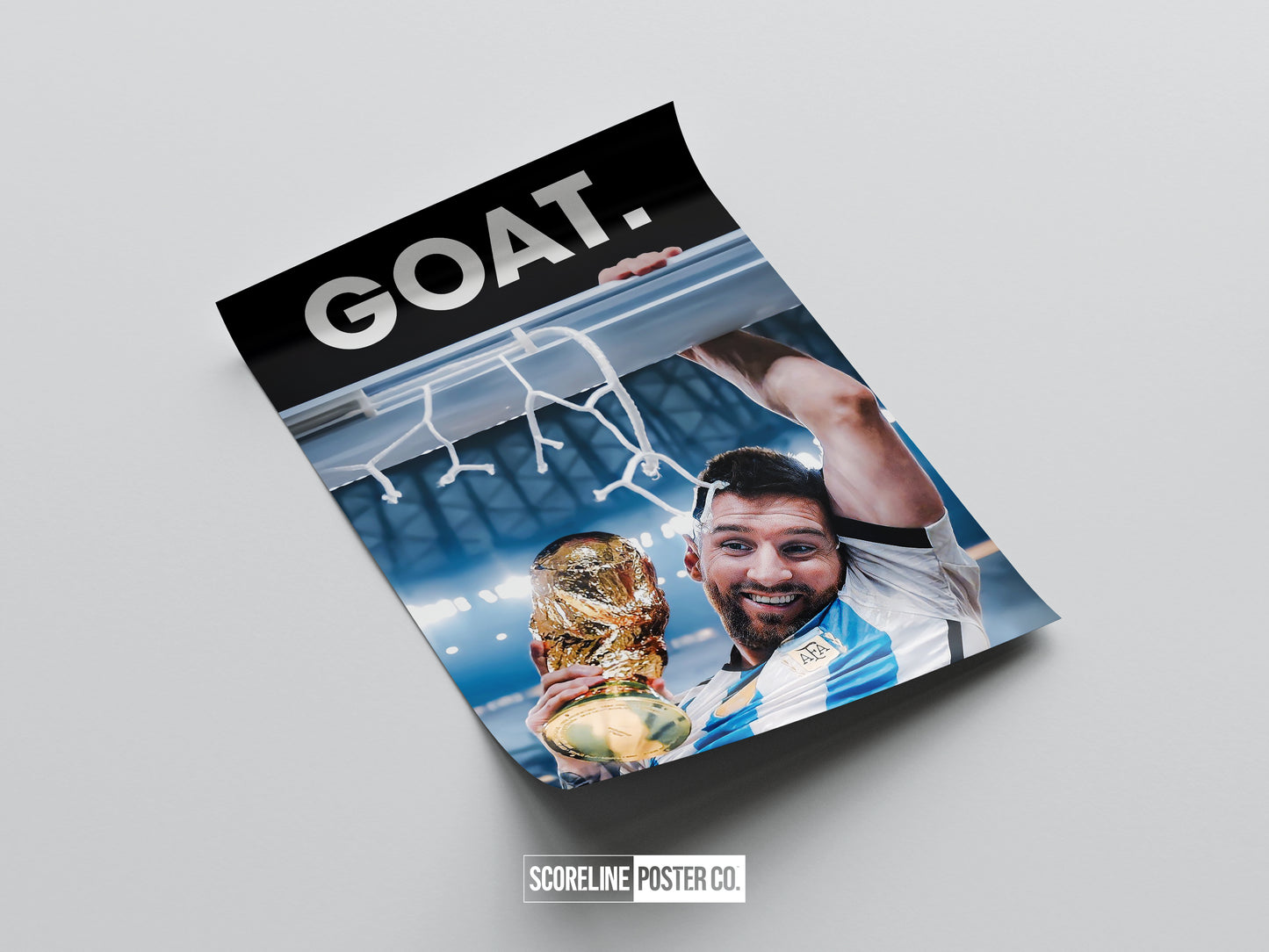 Lionel Messi 'GOAT' Poster