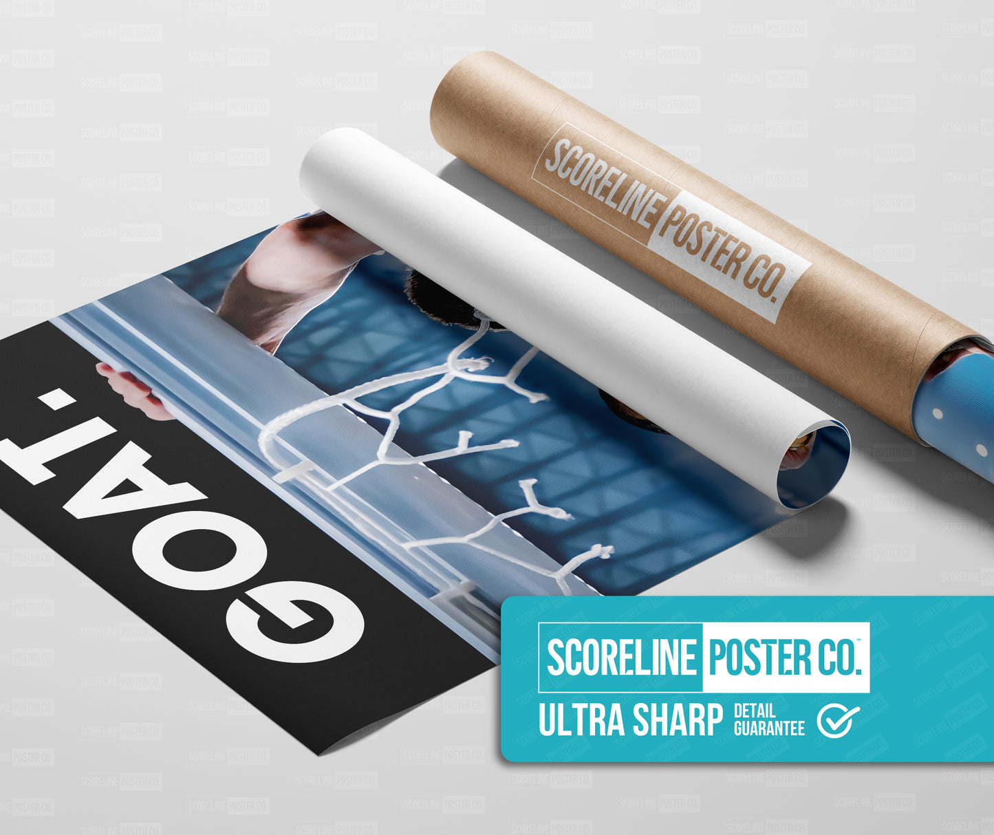 Lionel Messi 'GOAT' Poster